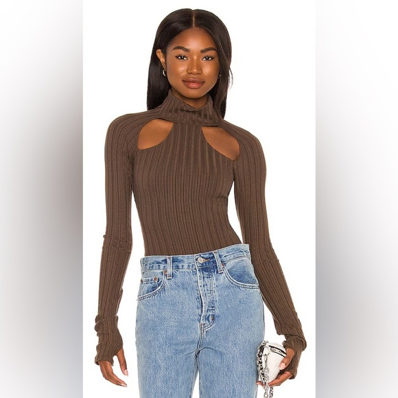 H:ours from REVOLVE Osyris Bodysuit in Brown - Picture 1 of 5